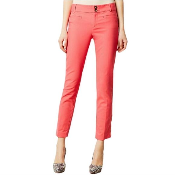 Anthropologie CARTONNIER Hot Pink Cropped Pants 8 - Picture 3 of 9